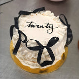 Black and White Minimalist Cake